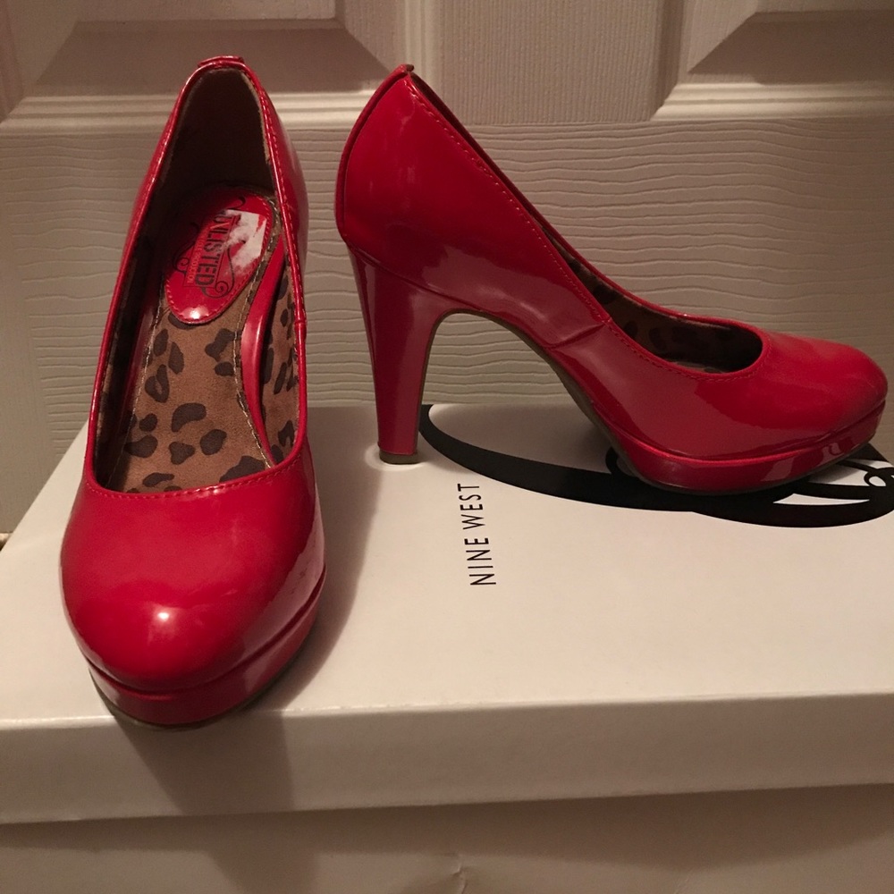 Red Patent Leather Pumps !!!!